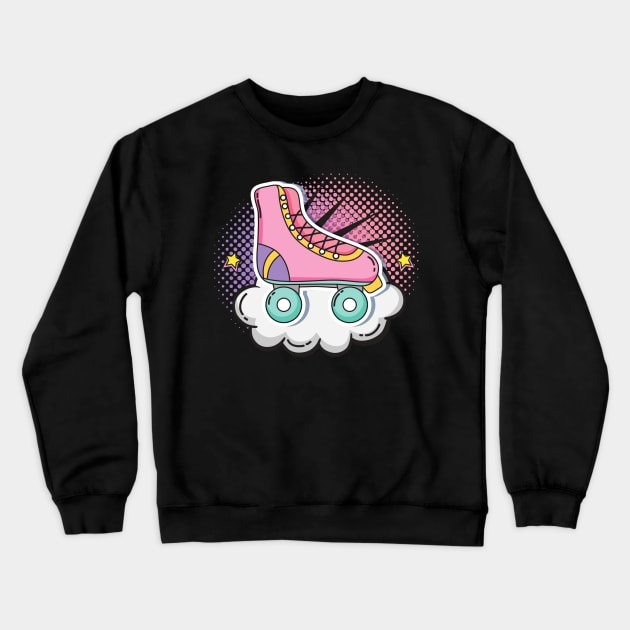 Roller Skate Pop Art Crewneck Sweatshirt by Forever December